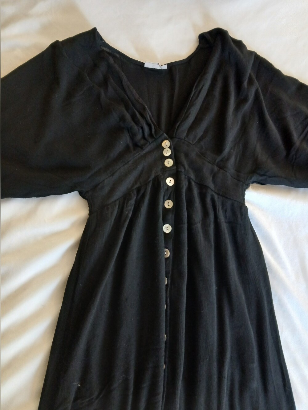 Showpo Black Button-Front Maxi Dress | Size 6